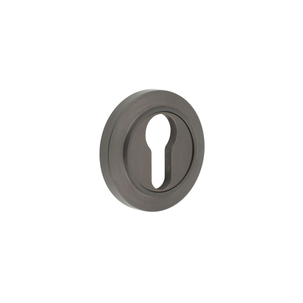 Burlington Euro Profile Escutcheons Chamfered Rose Dark Bronze