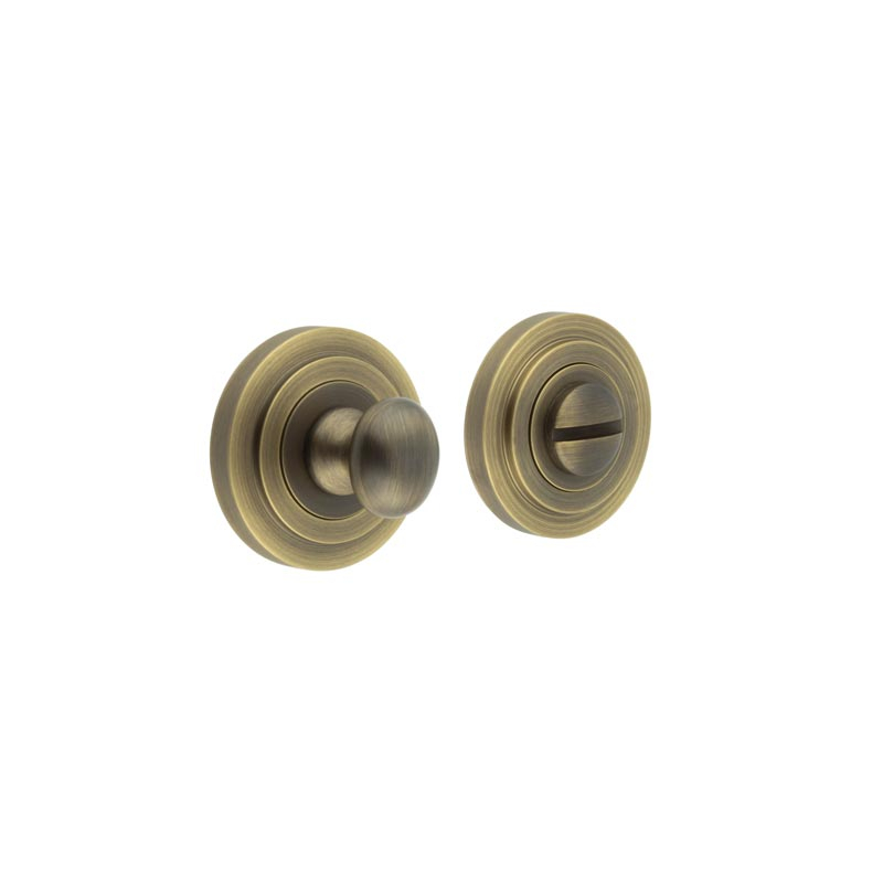 Burlington Turns & Releases Inner 1 Stepped Rose Antique Brass