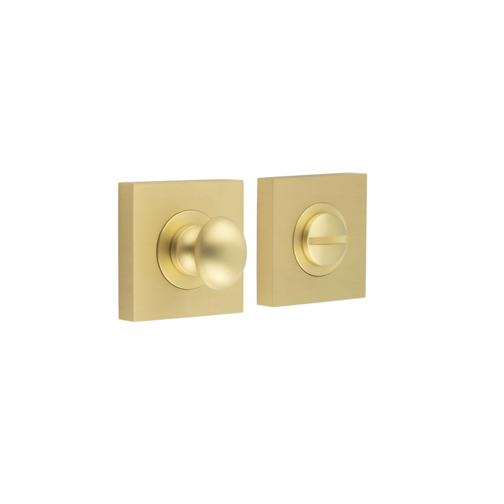 Burlington Turns & Releases Inner 1 Square Plain Rose Satin Brass