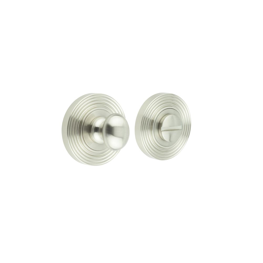 Burlington Turns & Releases Inner 1 Reeded Rose Satin Nickel