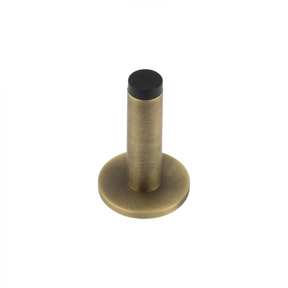 Burlington Plain Wall Mounted Door Stops Plain Rose Antique Brass