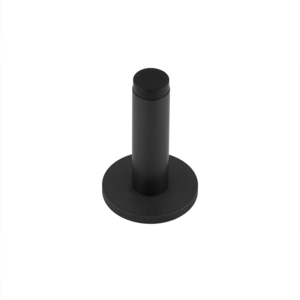 Burlington Plain Wall Mounted Door Stops Plain Rose Black