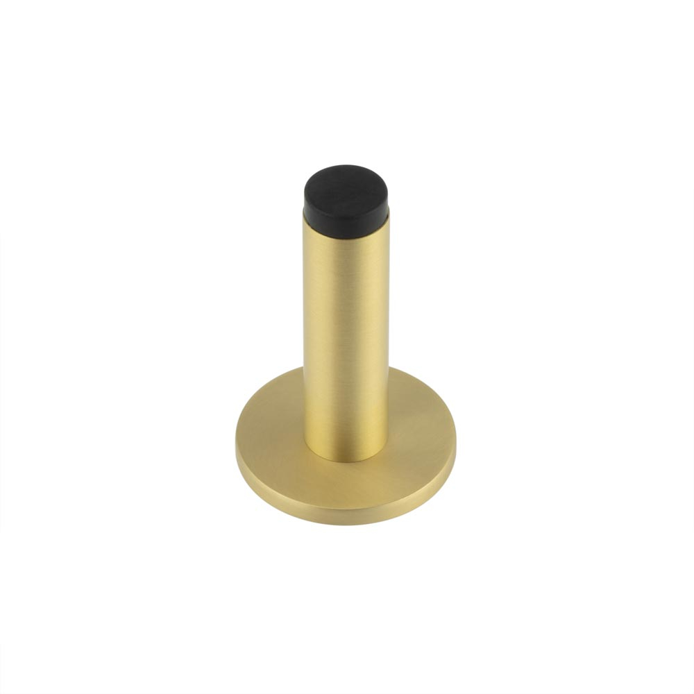 Burlington Plain Wall Mounted Door Stops Plain Rose Satin Brass