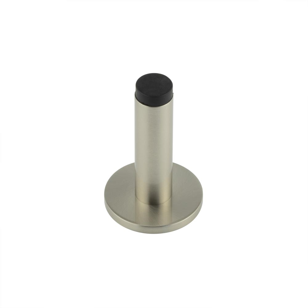 Burlington Plain Wall Mounted Door Stops Plain Rose Satin Nickel