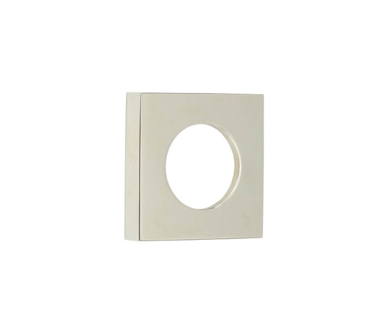 52x52mm PN plain square outer rose for levers and t&r