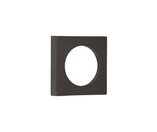 52x52mm DB plain square outer rose for esc