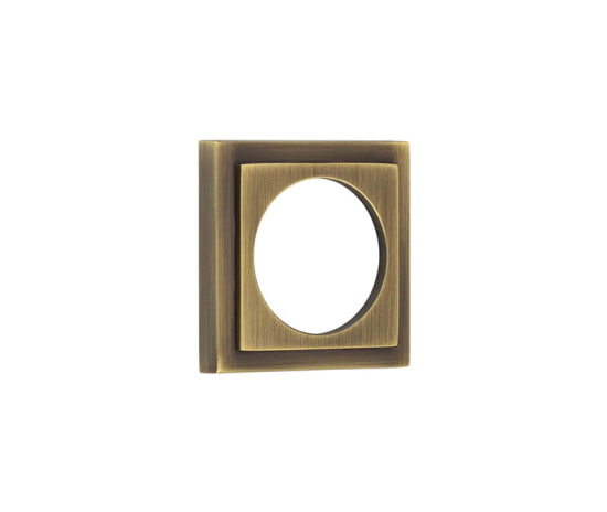 52x52mm AB stepped square outer rose for esc