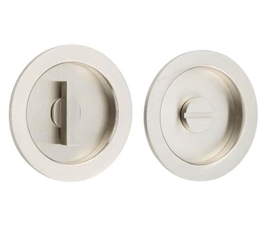 65x12x3mm SN round concealed WC flush pull set