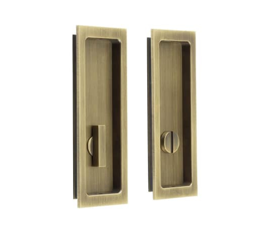 150x55x3mm AB rectangular WC flush pull set