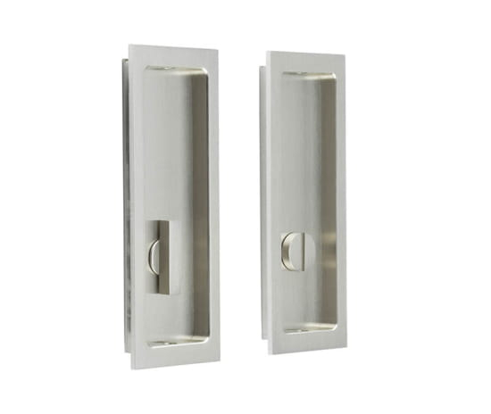 150x55x3mm SN rectangular WC flush pull set