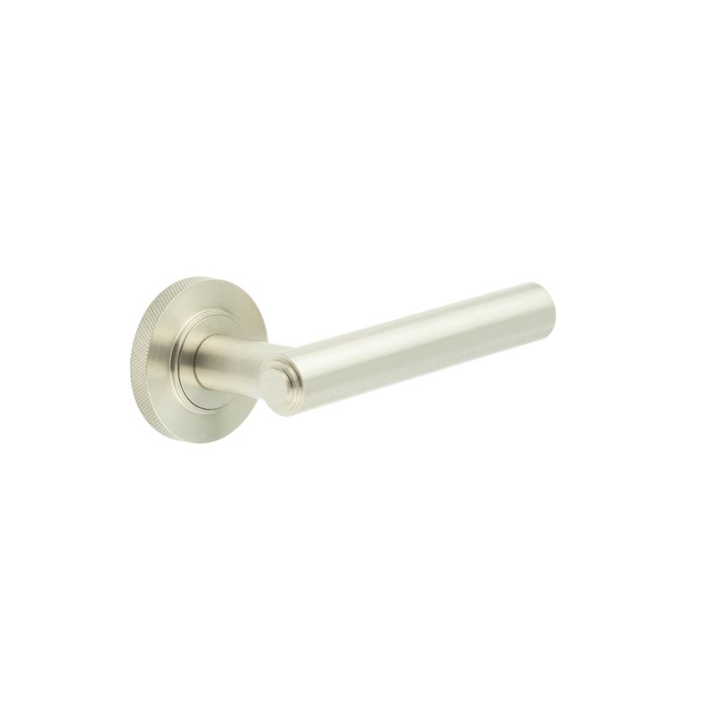 Richmond Door Handles Knurled Rose Satin Nickel