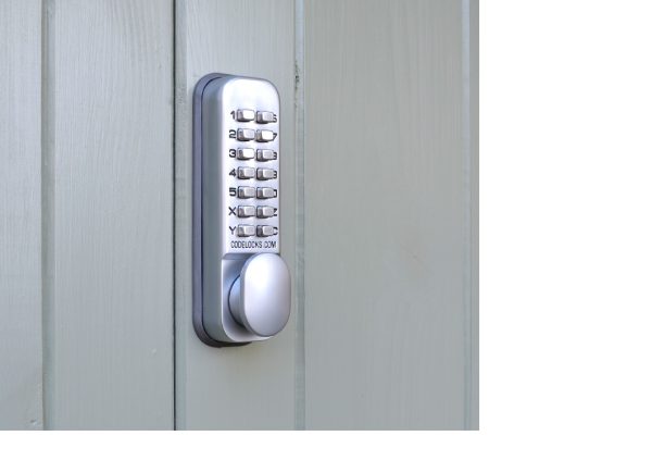 CODELOCKS Mechanical Digital Locks 100 series Surface Bolt Silver Grey