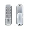 CODELOCKS Mechanical Digital Locks 100 series Mortice Latch Dual Backplate Silver Grey