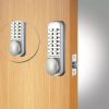 CODELOCKS Mechanical Digital Locks 100 series Mortice Latch Back to Back Silver Grey