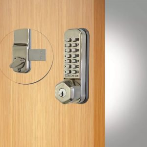 CODELOCKS Mechanical Digital Locks 200 series Surface Bolt Key Override PVD Stainless Steel