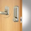 CODELOCKS Mechanical Digital Locks 200 series Mortice Latch Dual Backplate PVD Stainless Steel