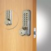 CODELOCKS Mechanical Digital Locks 200 series Mortice Latch Back/Back+Key Override PVD Stainless Steel