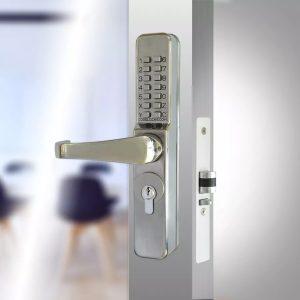 CODELOCKS 475 Mechanical Digital Locks 400 series Narrow Stile Euro Cylinder + Code Free PVD Stainless Steel