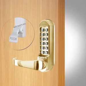 CODELOCKS 500 Mechanical Digital Locks 500 series Front Plate Only Panic Kit PVD Polished Brass