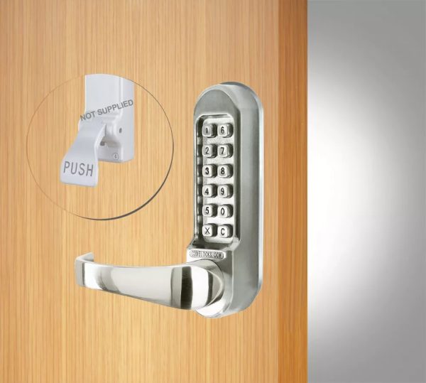 CODELOCKS 505 Mechanical Digital Lock 500 series Front Plate Only Passage- Panic Kit PVD Stainless Steel