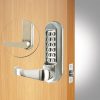 CODELOCKS 510 Mechanical Digital Lock 500 series Tubular Mortice Latch PVD Stainless Steel