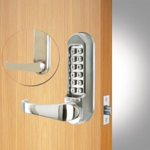 CODELOCKS 510 Mechanical Digital Lock 500 series Tubular Mortice Latch PVD Stainless Steel