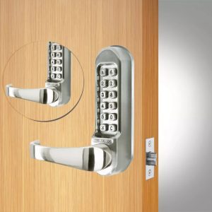 CODELOCKS 510 Mechanical Digital Locks 500 series Back to Back Tubular Latch PVD Stainless Steel