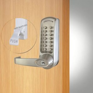 CODELOCKS 600 Mechanical Digital Locks 600 series Front Plate Only - Panic Kit PVD Brushed Steel