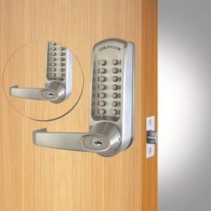 CODELOCKS 610 Mechanical Digital Locks 600 series Back to Back Latch PVD Brushed Steel