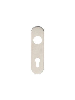 CARLISLE BRASS - CPRE1170-72SSS 174 X 45 X 8MM STEELWORX RADIUS BACKPLATES - LOCK EURO PROFILE (72MM C/C)