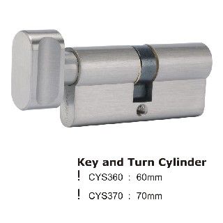 CYS370CP Key and Turn Cylinder