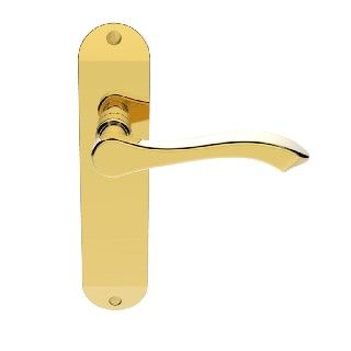 CARLISLE BRASS - DL181 ANDROS LEVER ON BACKPLATE - LATCH