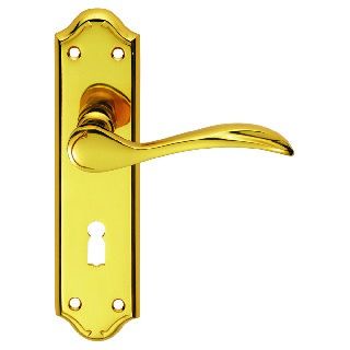 CARLISLE BRASS - DL190 MADRID LEVER ON BACKPLATE - LOCK 57MM C/C