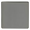 Eurolite Ecbn1B Single Blank Concealed Black Nickel Plate