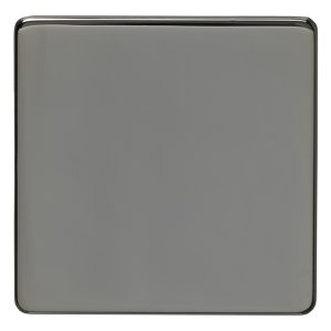 Eurolite Ecbn1B Single Blank Concealed Black Nickel Plate