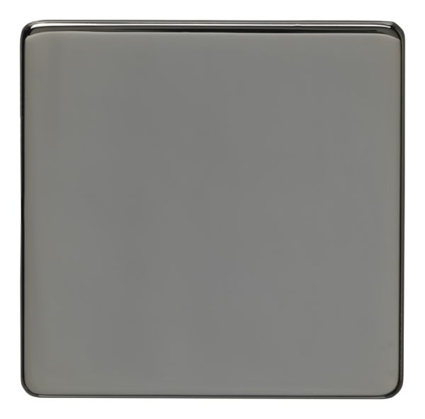 Eurolite Ecbn1B Single Blank Concealed Black Nickel Plate