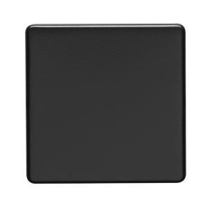 Eurolite Ecmb1B Single Blank Flat Concealed Matt Black Plate