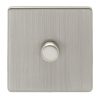 Eurolite Ecsn1Dledsnw 1 Gang Led Push On Off 2Way Dimmer Switch Concealed Satin Nickel Plate Matching Knob White Trim