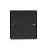 Eurolite Efmb1Bmbb Single Blank Plate Matt Black Flatplate Range