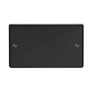 Eurolite Efmb2Bmbb Double Blank Plate Matt Black Flatplate Range