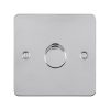 Eurolite Efpss1D400 1 Gang 400W Push On Off 2Way Dimmer Switch Enhance Flat Polished Stainless Steel Plate Matching Knob