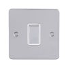 Eurolite Efpssintpsw 1 Gang 10Amp Intermediate Switch Enhance Flat Polished Stainless Steel Plate Matching Rocker White Trim