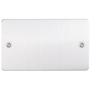 Eurolite EFSSS2B Double Blank Plate Enhance Flat Satin Stainless Steel Plate