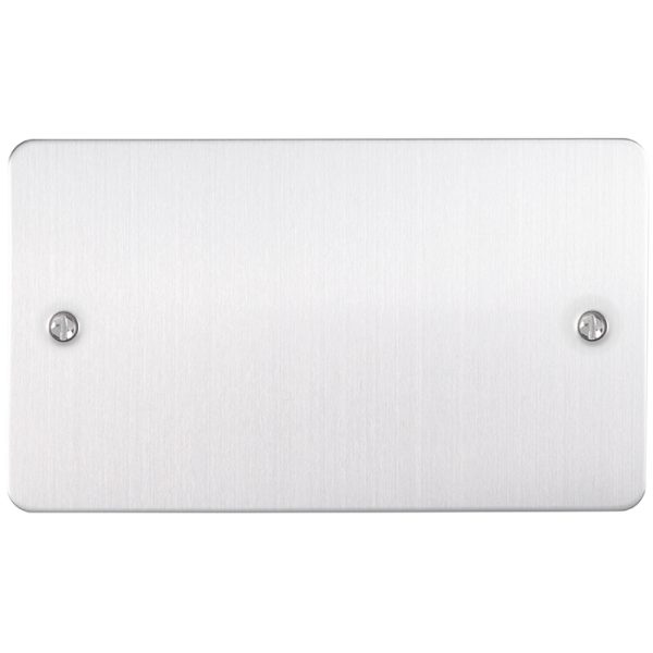 Eurolite EFSSS2B Double Blank Plate Enhance Flat Satin Stainless Steel Plate