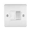 Eurolite Efsssswfssw 13Amp Dp Switched Fuse Spur Enhance Flat Satin Stainless Steel Plate Matching Rocker White Trim