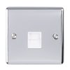 Eurolite En1Mpcw 1 Gang Master Telephone Socket Polished Chrome Enhance Range White Trim