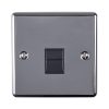 Eurolite EN1MNB 1 Gang Master Telephone Socket Black Nickel Enhance Range Black Trim