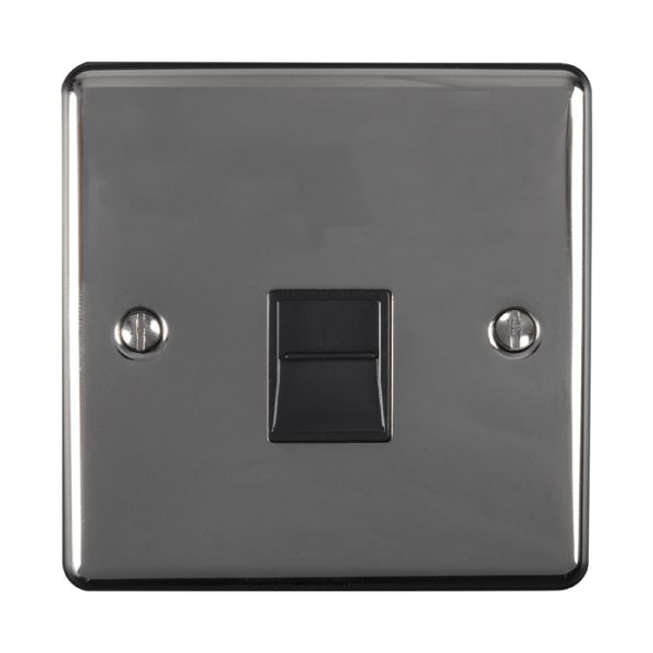 Eurolite En1Slbnb Slave Telephone Socket Black Nickel Enhance Range Black Trim