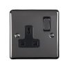 Eurolite En1Sobnb 1 Gang 13Amp Dp Switched Socket Black Nickel Enhance Range Black Trim