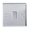 Eurolite En1Swpcw 1 Gang 10Amp 2Way Switch Polished Chrome Enhance Range White Trim